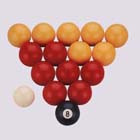 English pool ball set
