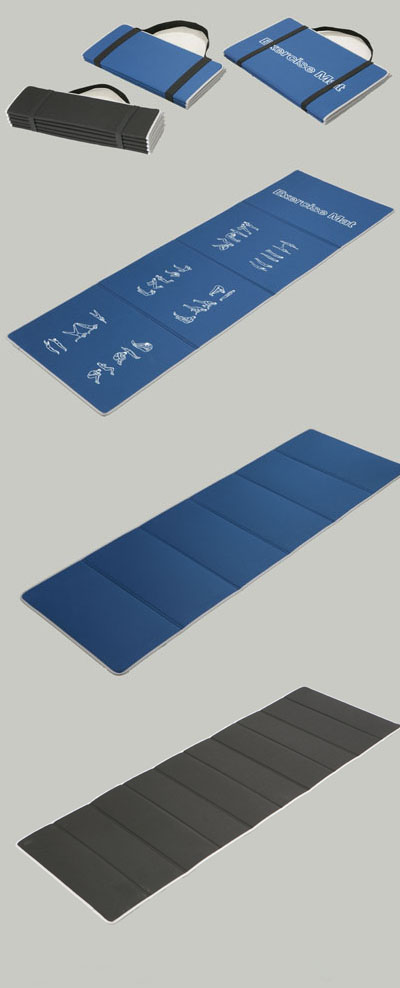 Foldable yoga mat