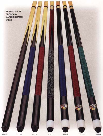 Economic pool cues