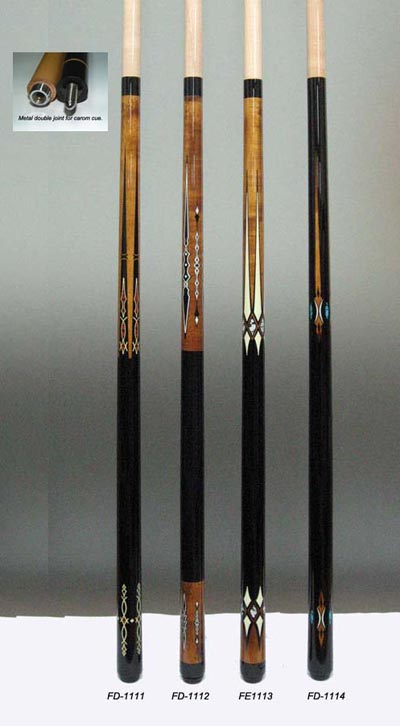 Carom cues