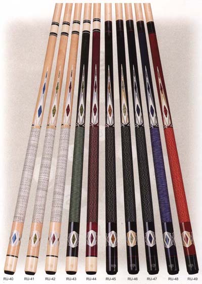 Pool cues  Russian pyramid cues